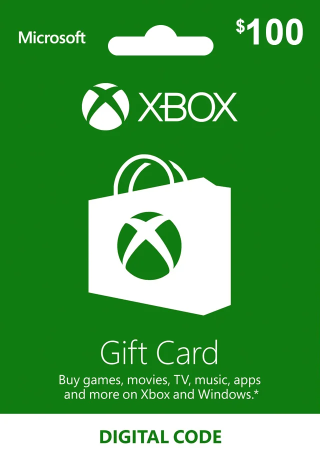 Free Xbox Gift Card Codes $100